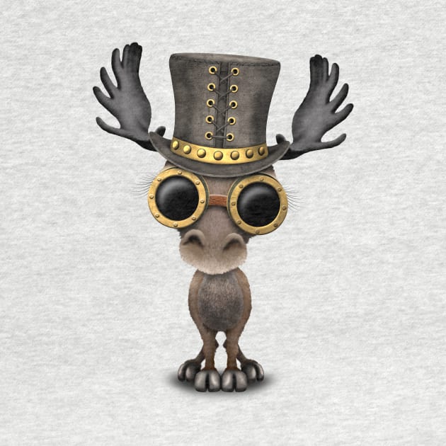 Steampunk Baby Moose by jeffbartels